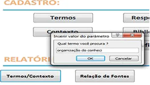 Figura 6  –  Interface de consulta  Fonte: Sistema de registro de termos (2013). 