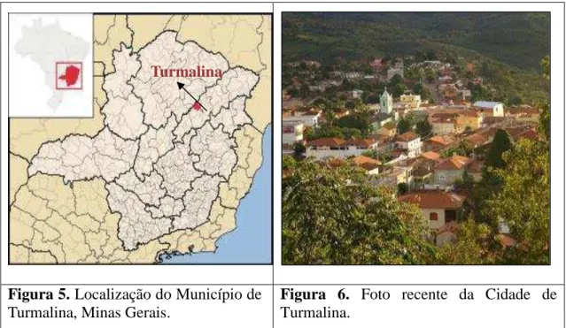 Figura 5. Localização do Município de  Turmalina, Minas Gerais.  