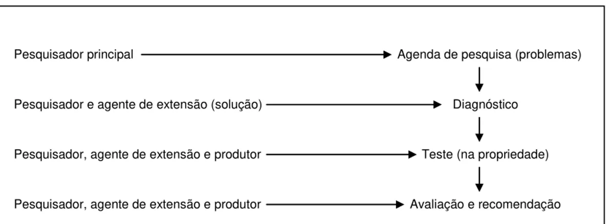 Figura 2 – Modelo genérico do farming systems research &amp; extension. 