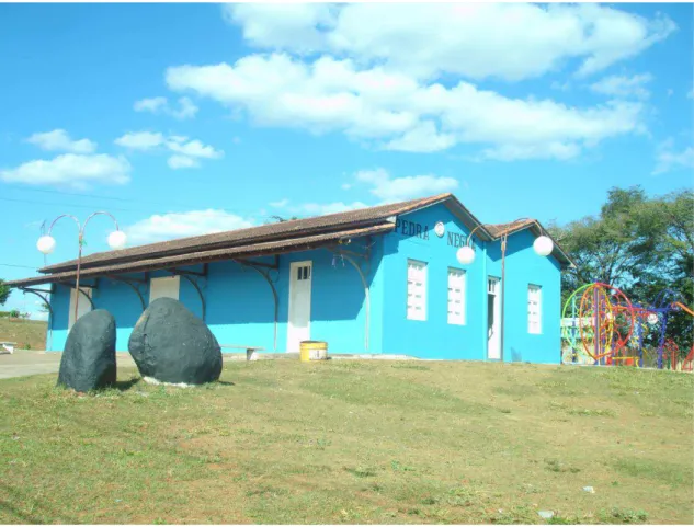 Foto da Réplica da Estação Ferroviária de Pedra Negra, de minha autoria 