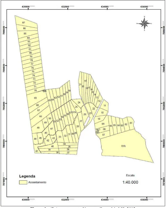 Figura 1 - (Re)assentamento Urucum, Corumbá- MS, 2012  Fonte: Banco de dados da Vale, 2012