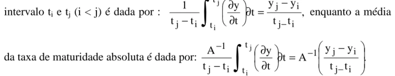 Tabela  2  -  Propriedades  dos  modelos  não-lineares  (y):  de  Brody  (1),  de  Gompertz  (2),  logístico  (3),  de  von  Bertalanffy  (4)  e  de  Richards  (5)