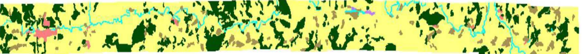 Figura 4 – Mapas gerados a partir do levantamento aerofotográfico compreendendo o trecho 1-2, trecho 2-3 e trecho 3-5