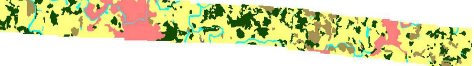 Figura 8 – Mapas gerados a partir do levantamento aerofotográfico compreendendo parte do trecho 7-9, trecho 9-11,  trecho 11-13, trecho 13-15