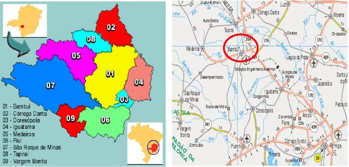 Figura 1: Localização do município de BAMBUÍ.   