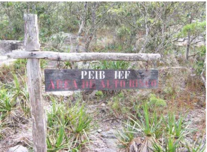 Figura 19 – Placa do tipo “2”, alertando sobre “área de alto risco”. 