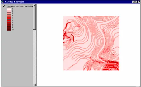 Figura 18A - Custo relativo à declividade do talhão de exploração. 