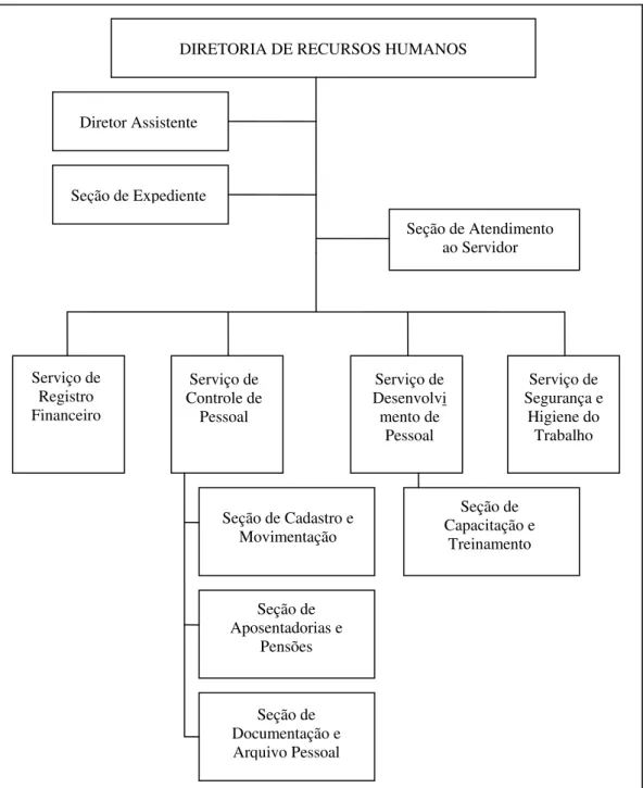 Figura 9 - Organograma da Diretoria de Recursos Humanos 