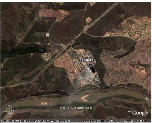 Figura 11 – Localização geográfica da fábrica da CENIBRA 