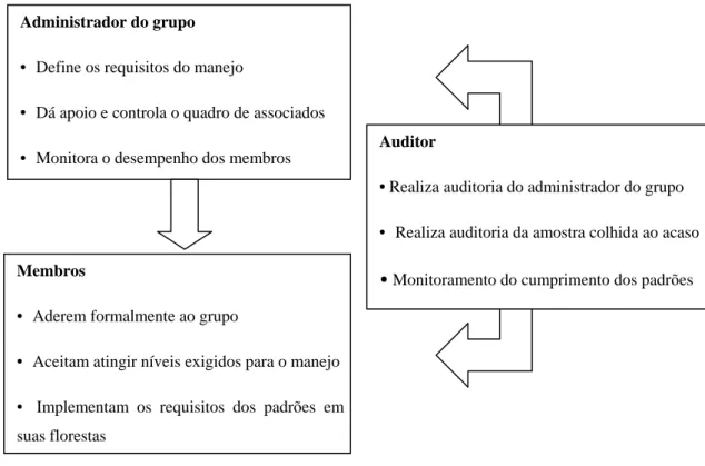 Figura 1 - Representação simplificada de um sistema de certificação em grupo. 