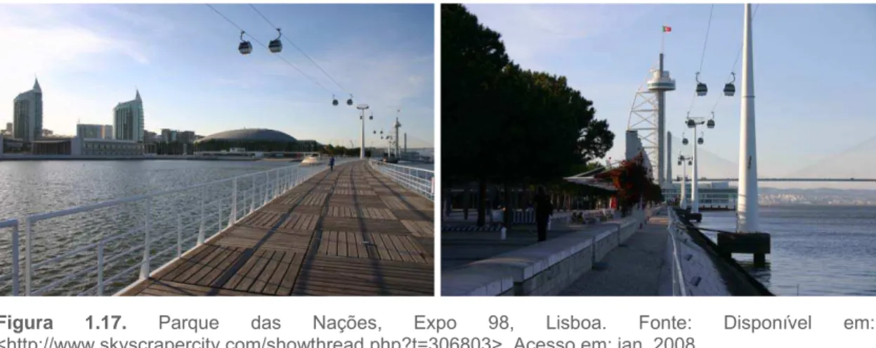 Figura 1.17.  Parque das Nações, Expo 98, Lisboa. Fonte: Disponível em:  &lt;http://www.skyscrapercity.com/showthread.php?t=306803&gt;