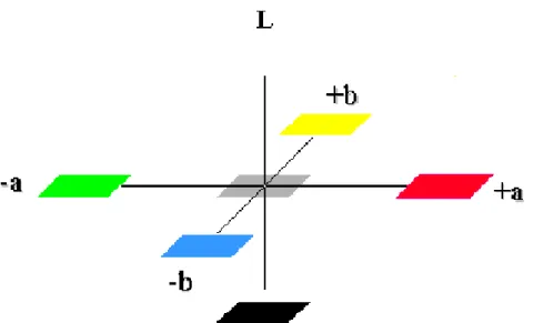 Figura 3- Sistema de cores CIELAB. Fonte: Cie Publication, 1986. 