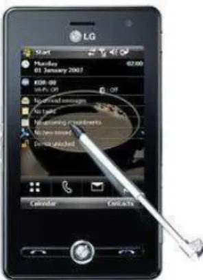 Figura 4 - Celular operado a caneta (stylus) 