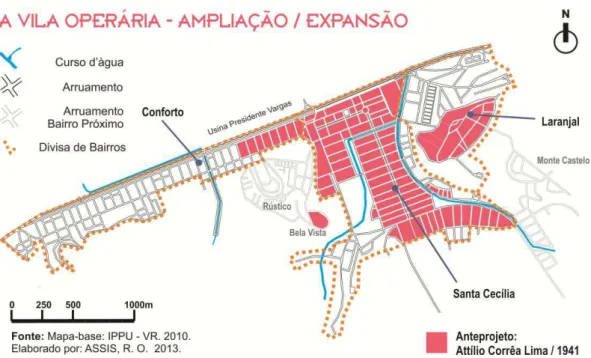 Figura 17  – A Vila Operária – ampliação/expansão.  