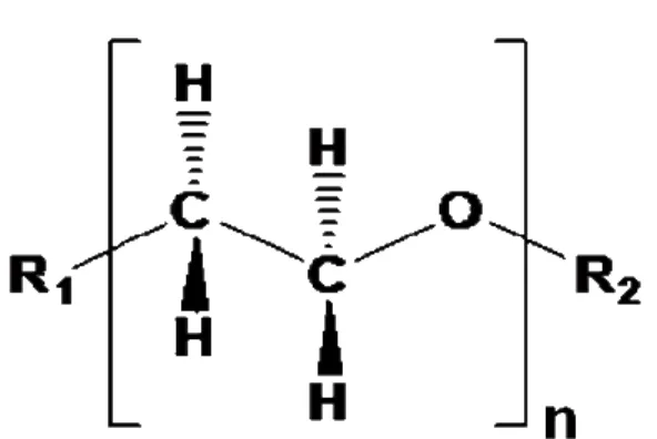 FIGURA 2  Arquitetura molecular da unidade constitucional repetitiva de óxido de etileno