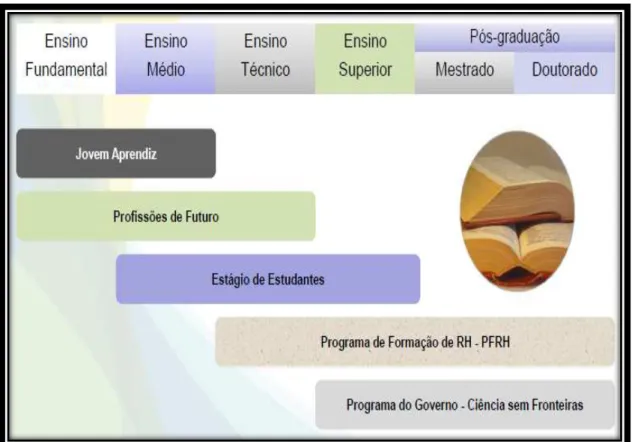 Figura 13 - Capacitação externa da Universidade Petrobrás. 