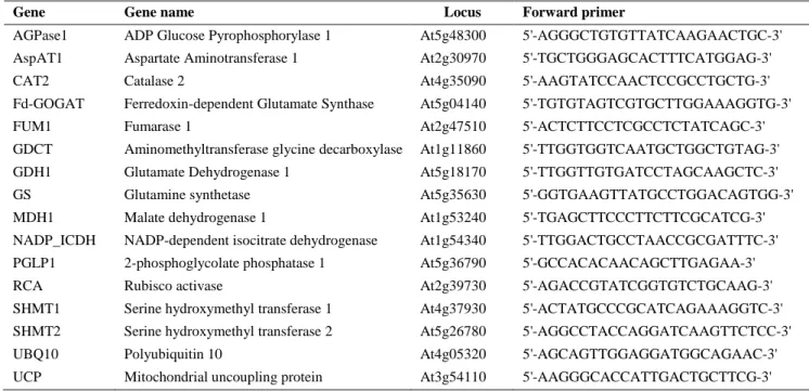 Table 1. Primers used in the RT-PCR analyses performed in this study 