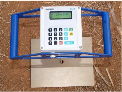 Figura 5 – Penetrômetro  utilizado  para  medir  a  resistência  do  solo  à penetração.