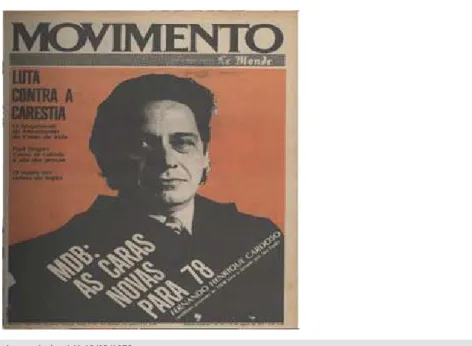 Figura 02 – Jornal Movimento/ ed. nº141-13/03/1978 Fonte: AZEVEDO (2011, DVD))