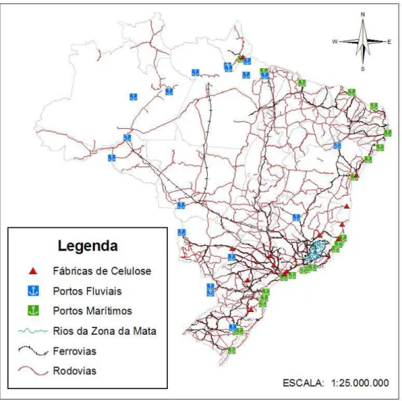 Figura 2: Mapa interativo do Brasil com as informações utilizadas no trabalho. 