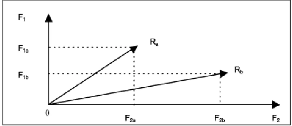 Figura 10 – Construção  geométrica  do  Índice Parcial de Desenvolvimento  Humano-Ambiental