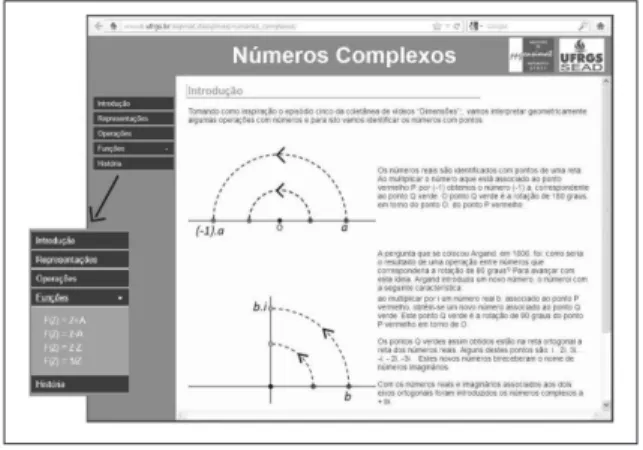 Figura 1 – Site Números Complexos