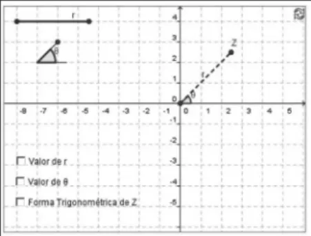 Figura 3 – Módulo e argumento de um número complexo