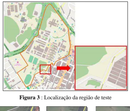 Figura 3 : Localização da região de teste 