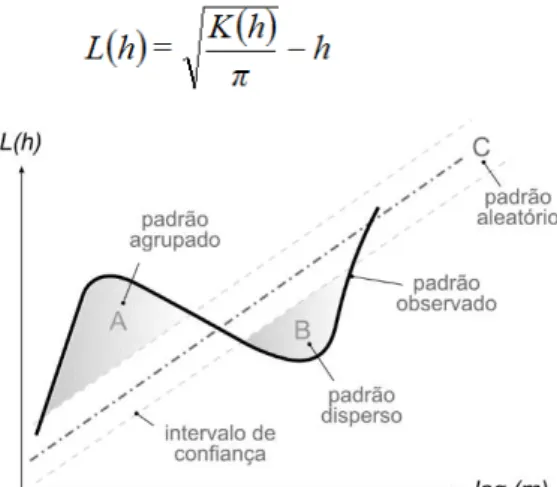 Figura 3: Gráfico gerado como resultado da aplicação da Função K. 