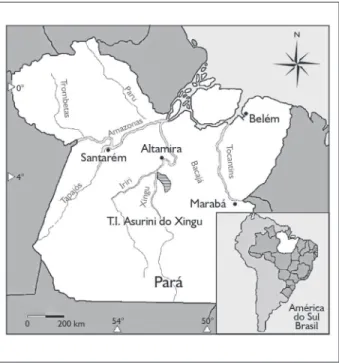 Figura 1. Mapa de localização da Terra Indígena Kuatinemu.