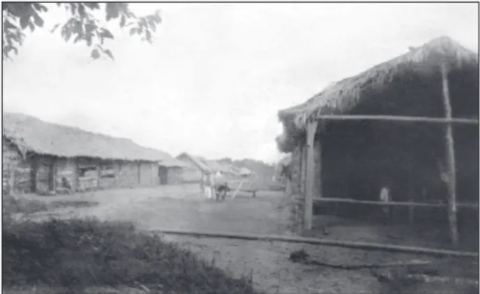 Figura 3. Rua do povoado de Filadélfia, em Tocantins, 1925. Foto:  Acervo de Emil-Heinrich Snethlage, Família Snethlage, Alemanha.