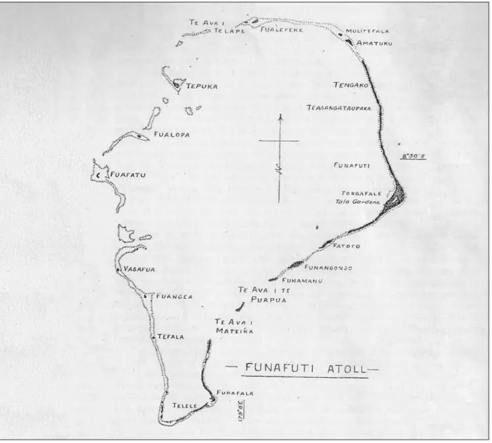 Figura 11. Atol de Funafuti. Fonte: Roberts (1958).