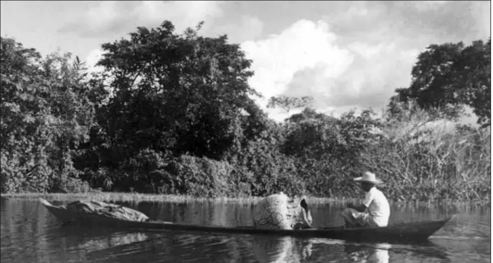 Figura 10. Peter Paul e Betty na canoa.