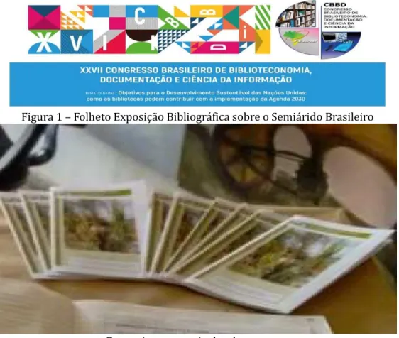 Figura   – Folheto Exposiça o Bibliogra fica sobre o Semia rido Brasileiro