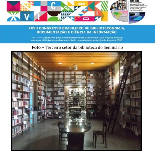 Foto  – Terceiro setor da biblioteca do Seminário