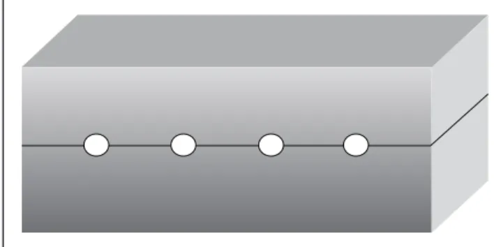 FIGURE 1 - Representative illustration of the aluminum  matrix employed for obtaining standardized specimens  (diameter = 0.5 mm and height = 0.3 mm).