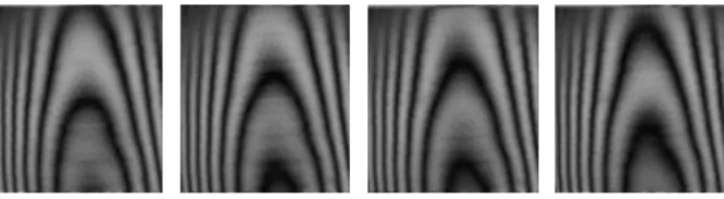 Figura 1 – Imagens com as franjas de moiré deslocadas de ¼ entre imagens consecutivas.
