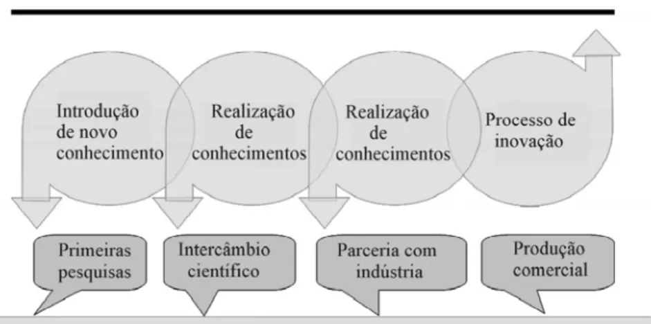 Figura 3 – Evolução longitudinal das pesquisas e o processo de inovação da Amiréia. Fonte: desenvolvido pelos autores.