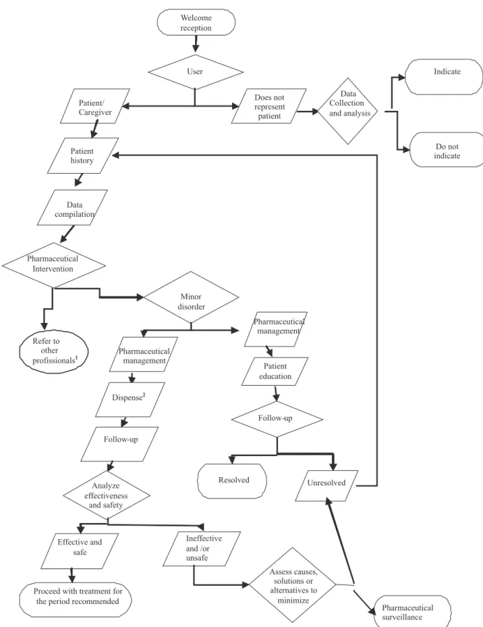 FIGURE 1  – Process of attendance in the management of minor illness.