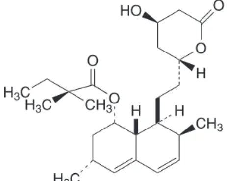 FIGURE 1  - Structure of simvastatin.