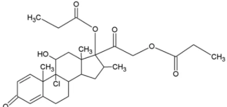 FIGURE 1 - Chemical structure of beclomethasone dipropionate.