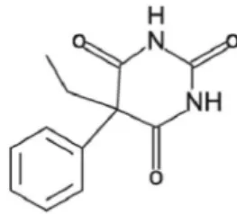 FIGURE 1  - Chemical structure of antiepileptic drug PB.