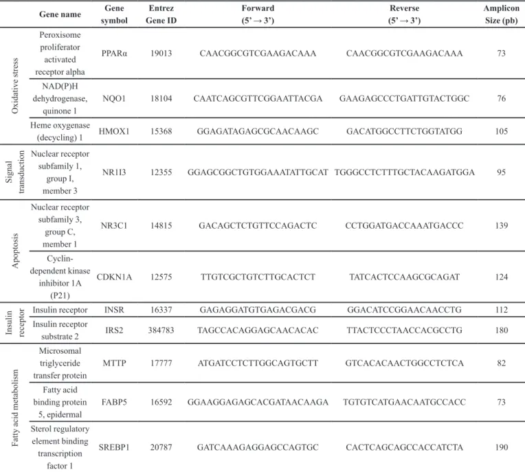 TABLE I  -  Oligonucleotide sequences for real-time PCR