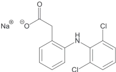 FIGURA 1  - Chemical structure of diclofenac sodium.
