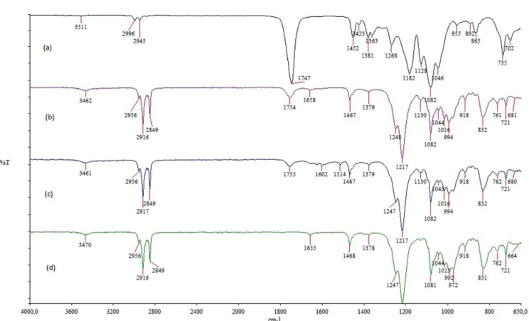 FIGURE 2  - Electron micrographs of the PLGA/curcumin-loaded nanoparticles at 10,000 (a) and 100,000 (b) magniication.