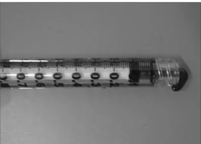 Figure 1. Durasphere in a 1mL syringe.