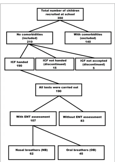 Figure 1. Sample screening. FICF (TCLE) - Free informed consent form.