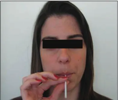 Figure 1. Semi-occluded vocal tract exercises, phonation into a straw.