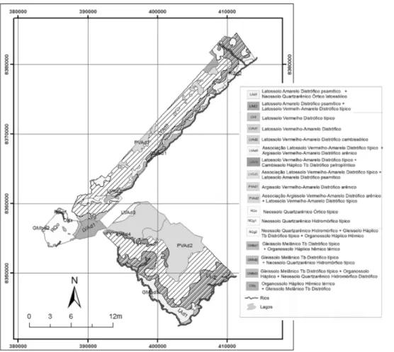 FIGURE 3: Soil units mapped in the study area.