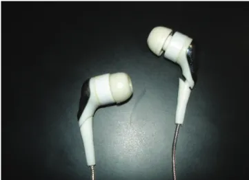 Figure 2 Anatomical insertion earphones. 